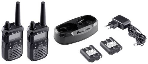 Midland XT70 Pro PMR+LPD Blisterpack Schwarz C1465 PMR/LPD-Handfunkgerät 2er Set