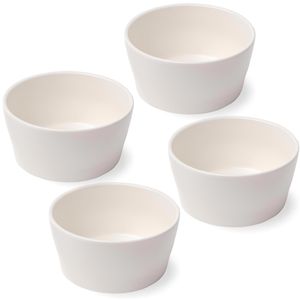 Miamio Müslischale Luxe, Keramik, weiß, 15cm, Set, 4 Stück