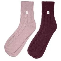 Triumph 2P Cosy Socks Rosa/Rot Polyester One Size Damen