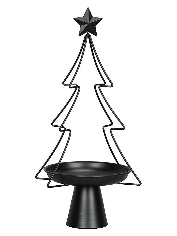 POSIWIO Dekotablett "Baum" in Schwarz - (H)46 cm - onesize