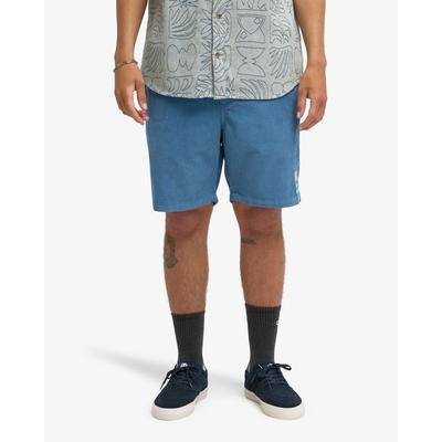 Shorts BILLABONG "LARRY CORD", Herren, Gr. M, N-Gr, blau (real teal), Obermaterial: 100% Baumwolle, Hosen Shorts, sportlicher Stil, für sportliche Aktivitäten, aus Baumwolle
