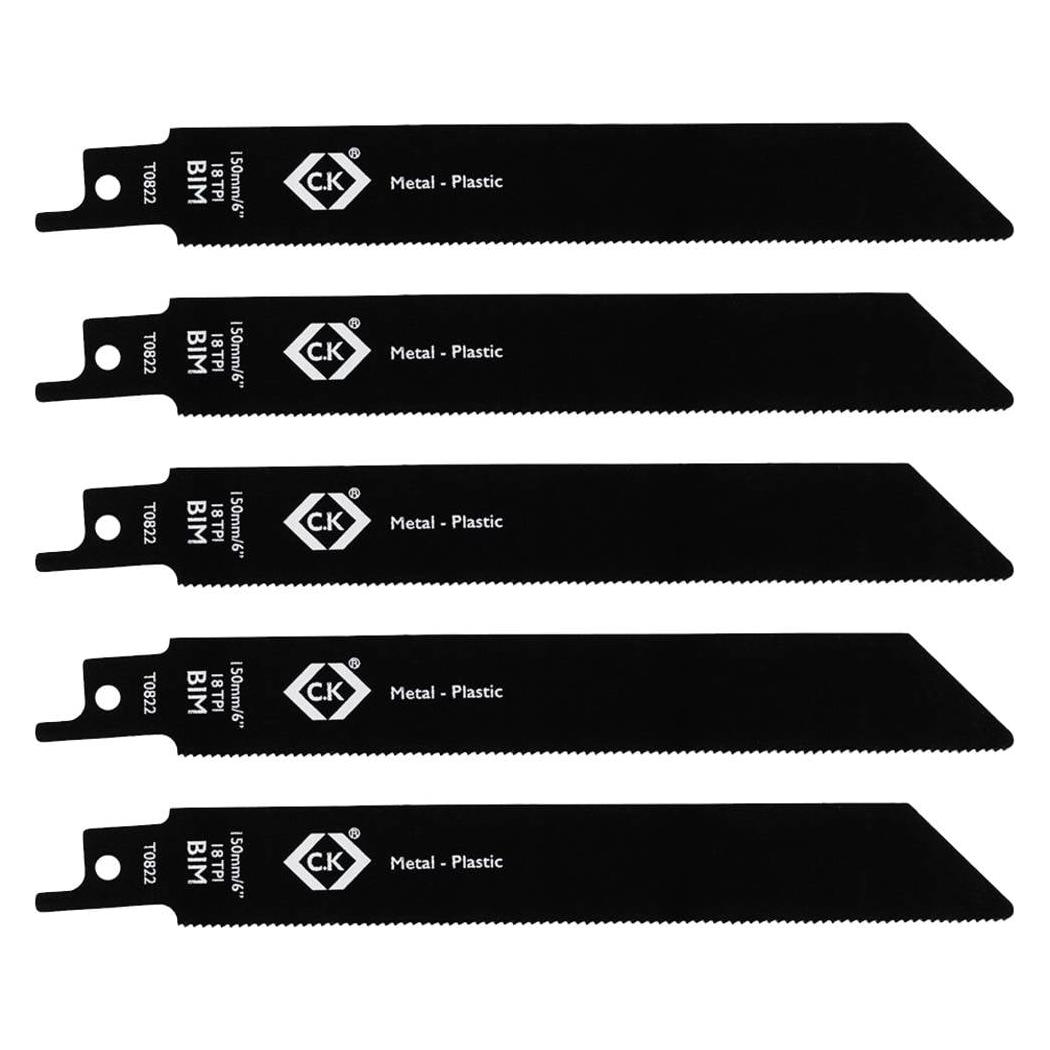 C.K Magma 18TPI 150mm BIM Recipro-Sägeblatt, 5er Pack (T0822)