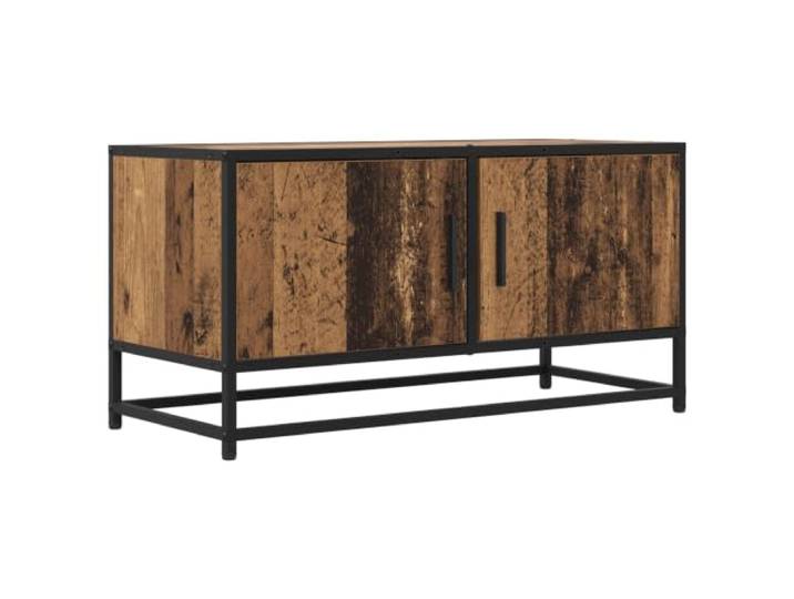 Makastle TV-Schrank 80x34,5x40 cm Altholz Holzwerkstoff