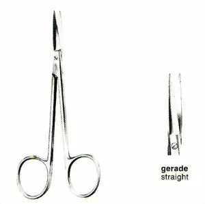 Zepf medical instruments GmbH Fadenschere / Irisschere, gerade fein, spitz / spitz, 12,0 cm 08-3400-12