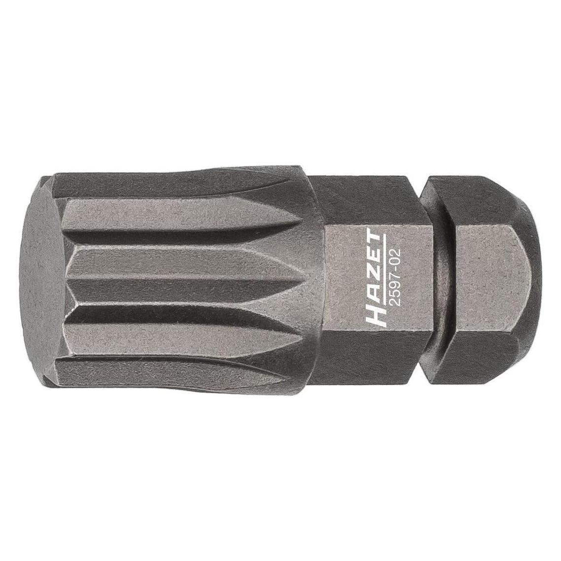 Hazet Bit 2597-02 Sechskant8 (5/16 Zoll) Innen Vielzahn Profil XZN M10 (2597-02)