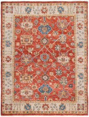 SAFAVIEH Hand-Knotted Samarkand Mikako Traditional Wool Rug