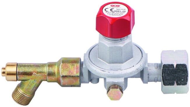 GCE Régulateur de propane combiné raccord sans manomètre 0,5-4 bar (F26210008)