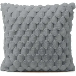 Kissen CARMEN silber (BH 40x40 cm) - silber - BH 40x40 cm