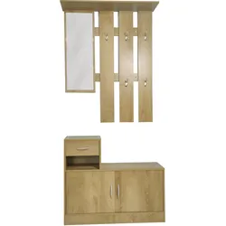 HTI-Living Garderobenpaneel mit Schuhschrank Thekla Baumscheibe