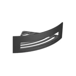Emco System 2 Eckwandkorb 354513321 Eckmaß 185mm, mit verdeckter Befestigung, schwarz