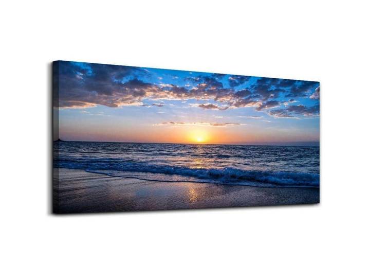Leinwandbild Sonnenuntergang Strand 100L x 50B cm, Mehrfarbig, Papier, 50x0.5 cm, Bilder & Rahmen, Bilder, Leinwandbilder