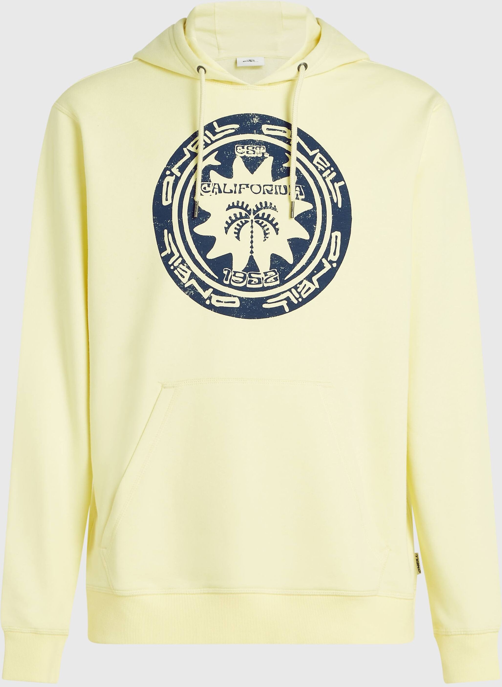 Kapuzensweatshirt O'NEILL "O'NEILL MUSTHAVE GRAPHIC HOODIE", Herren, Gr. L (52), weiß, neutral, Obermaterial: 60% Baumwolle, 40% Polyester, Sweatshirts Kapuzensweatshirt, mit wasserbasiertem Print auf der Brust, normale Passform weiß, neutral L (52)