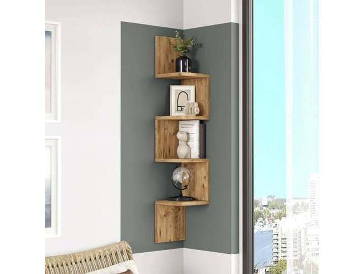 Dmora Regal Kalliope 22x22x117,2h cm Braun 5 Böden