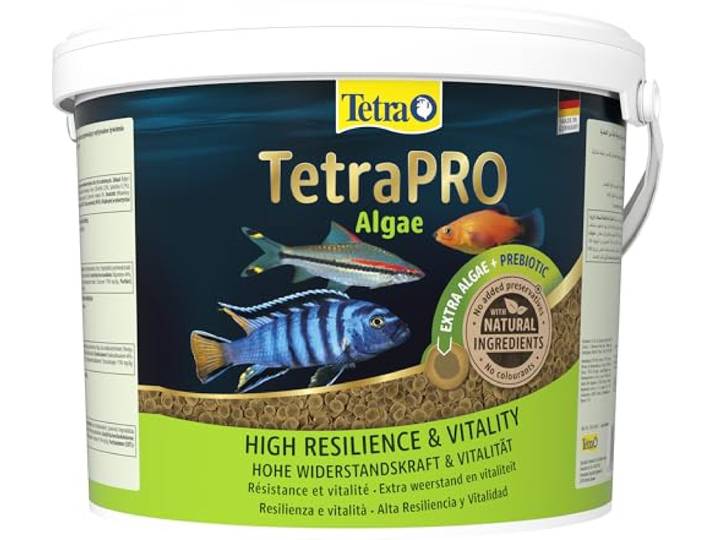 Tetra Pro Algae Multi-Crisps - Premium visvoer met algenconcentraat voor verhoogde weerstand, emmer van 10 liter