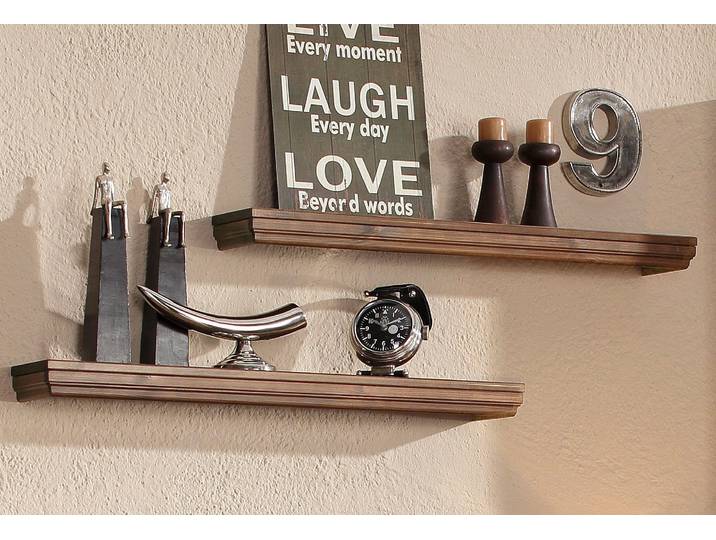 Wandboard GOODPRODUCT Vilma , braun (dunkelbraun), Regale, Wandboard, Breite 89 cm, 2er Set