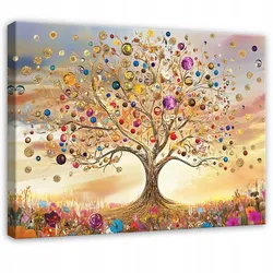 WANDBILD XXL Abstrakt Baum des Lebens Modern Wohnzimmer 60x40