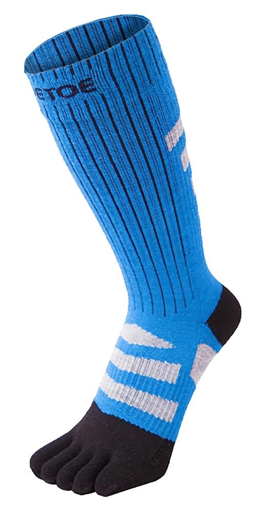 TOETOE - Heren & Dames Buiten 3D Terry Walker Gevoerde Woltenen Socks - Zwart & Blauw