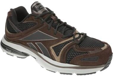 Reebok Work Premier Road Plus VI Work - Mens 11.5 Brown Oxford Shoes Medium
