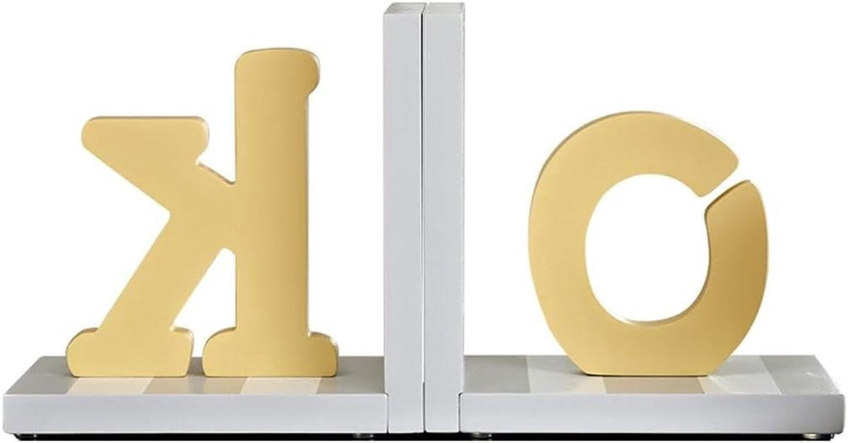 Creatieve Boekensteun Ornament in Houtkleur voor Bureau Decoratie - 33 cm