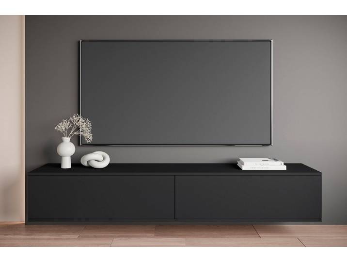 OTTO home Lowboard Kenia (1 St), 2 Klappen – flexibel hängend oder stehend montierbar
