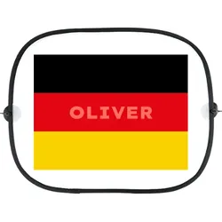 Auto Sonnenschutz Seitenscheibe personalisierbar im Design "Flagge Deutschland"