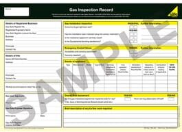 Officially Licensed Gas Safe Gas Safe® Inspection Report Pad (50 Sets)