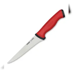Pirge Duo Ausbeinmesser Profi Messer 16,5 cm Rot Schlachtermesser - Fleischermesser - Stechmesser - Schärfste Metzgermesser
