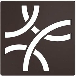 Schlüter Systems KERDI-DRAIN-STYLE Austauschbarer Entwässerungsrost Design 6 Curve Edelstahl TSOB - Strukturbeschichtet Bronze