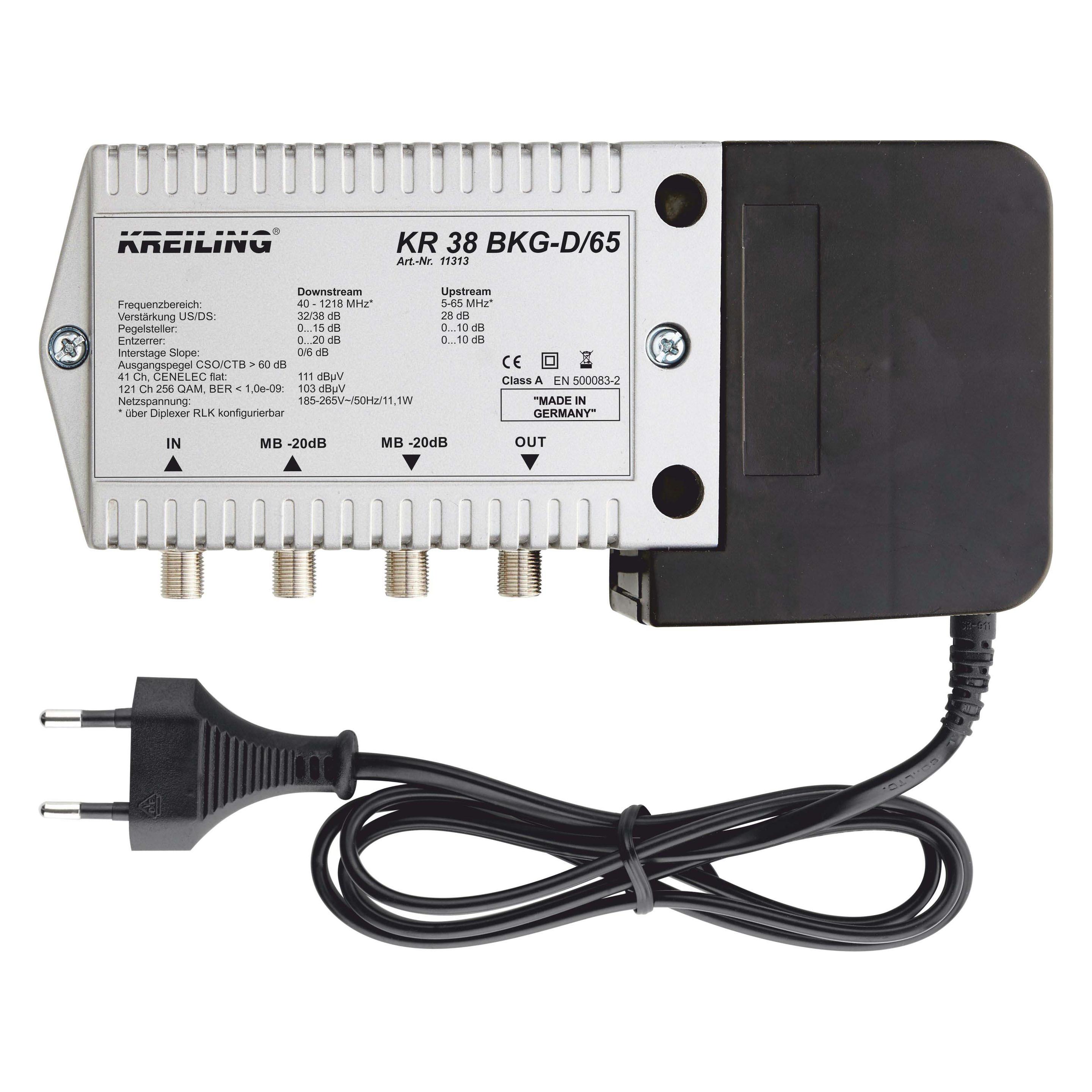 Kreiling Tech. BKG-Verstärker KR 38 BKG-D/65 (Verstärker) (11313)