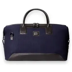 Hackett London für Herren. HM4100022 Reisetasche Wells Canvas marineblau (OSFA), Lässig, Baumwolle