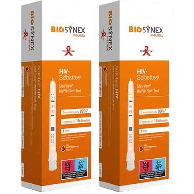 HIV VIH Selbsttest Blut 2x 2x1 St Test