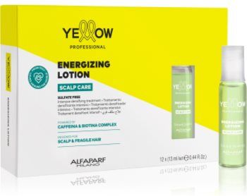 Yellow Professional Scalp Care Energizing Lotion tratamento intensivo para renovação de volume capilar 12x13 ml. Scalp Care Energizing Lotion