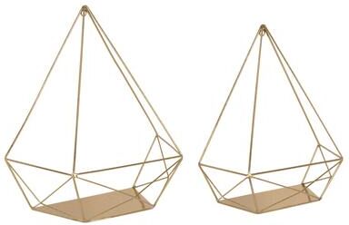 Kate and Laurel Prouve Metal Wall Shelves 2 pc set - 2 Piece