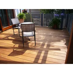 Cumaru Terrassendielen, 25x145 mm, KD, glatt/glatt