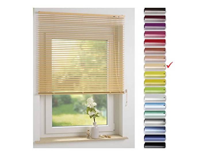 Liedeco Jalousie beige aus Alu, Aluminium-Jalousie B 240 cm x L 160 cm