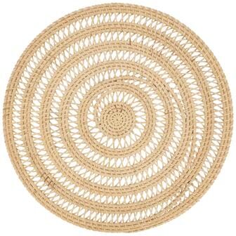 Saro Lifestyle Natural Weave Rattan Placemat (Set of 4)