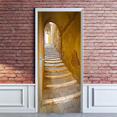 LightInthebox Upperstairs Door Covers Door Tapestry Door Curtain Decoration Backdrop Door Banner for Front Door Farmhouse Holiday Party Decor Supplies