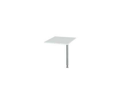 Schäfer Shop Select Verkettungsplatte, B 800 x T 800 mm, lichtgrau/weißalu