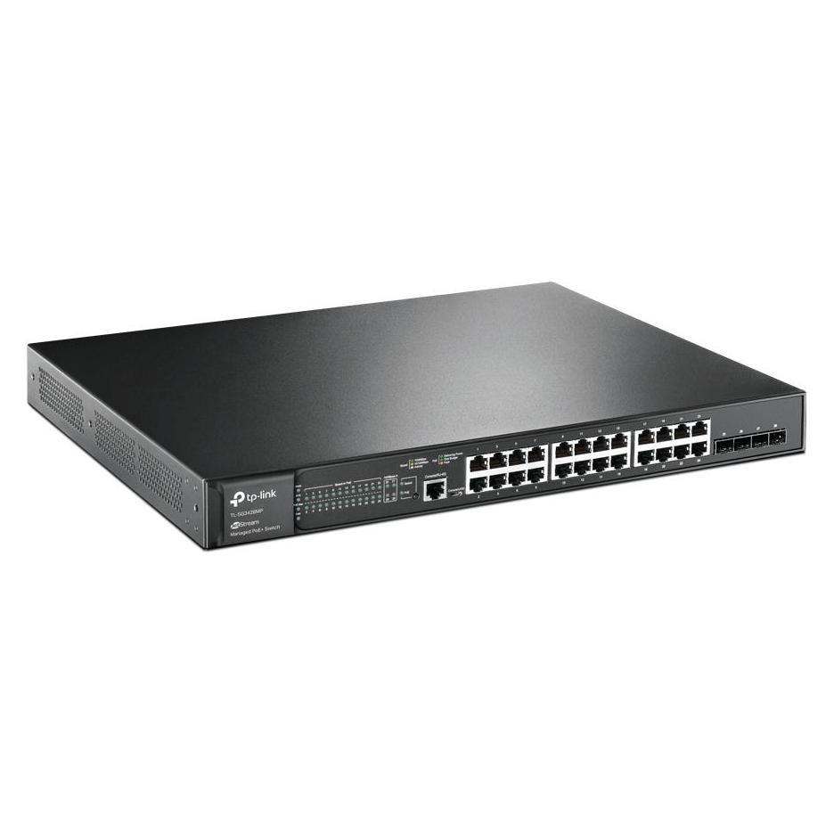 TP-Link 28-Port Gigabit with 24-Port PoE+ ( 384 (24 Ports) (TL-SG3428MP)