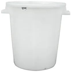 PROREGAL Mega Deal 10x Kunststoffbehälter, Weiß, 35L, Mehrzweckfass, Kunststoffbehälter, Tonne, Universaltonne