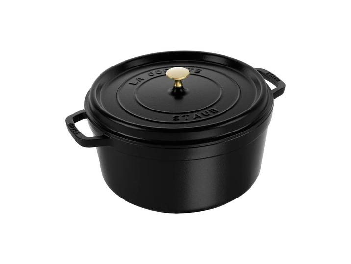 STAUB Cocotte ronde La Cocotte Staub fonte 12,6 L Noir
