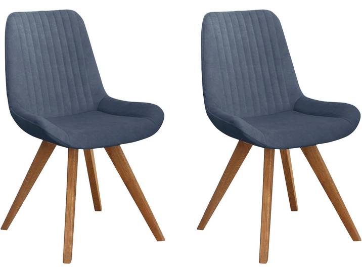 Schalenstuhl GOODPRODUCT Bratislava , blau (blau (cloud 74), eiche natur), B:56cm H:86cm T:61,5cm, Holzwerkstoff, Massivholz, Polyester, Stühle, Schalenstuhl, Gestell Eiche massiv geölt, Easy Care-Stoff
