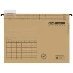 ELBA 100555356 Hängemappe ULTIMATE DIN A4 240g Karton naturbraun