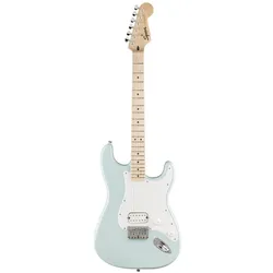 Squier Sonic Stratocaster HT H LRL (E-Gitarre, Ahorn, Poplar, Synthetischer Knochen), Gitarre, Blau