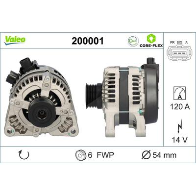 Valeo Generator [Hersteller-Nr. 200001] für Mazda, Volvo, Ford