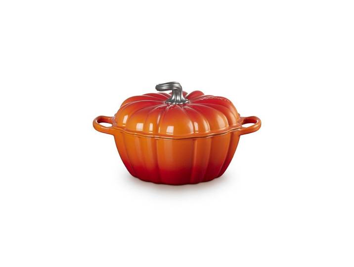 LE CREUSET Bräter LeCreuset Bräter Kürbis Signature 24cm, Auswahl Ofenrot, Gußeisen
