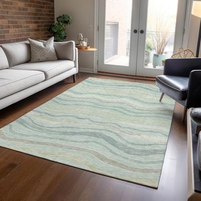 Addison Rugs Machine Washable Indoor/ Outdoor Funky Stripes Chantille Rug