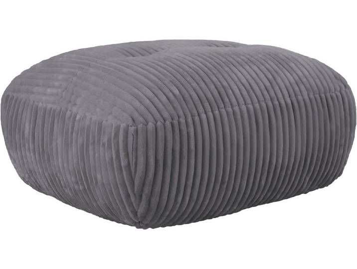 TRENDMANUFAKTUR Hocker Be Fluffy: Weicher Breitcord Bezugsstoff, perfekte Ergänzung zur Serie, Polsterhocker mit softem Sitzkomfort, moderner breiter Kedernaht