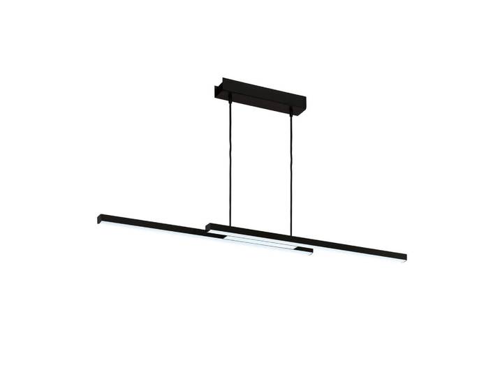 Connect Z Led-Hängeleuchte Fraioli-Z, Schwarz, Weiß, Metall, Kunststoff, länglich, 10x120x105.5 cm, Farbwechsler, ZigBee-Technologie, Smartphone-Steuerung, Lampen & Leuchten, Innenbeleuchtung, Smart-Home-Lampen, Smart Home Hängeleuchten