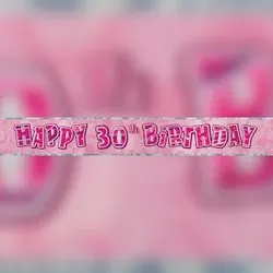 30. Geburtstag | Banner pink